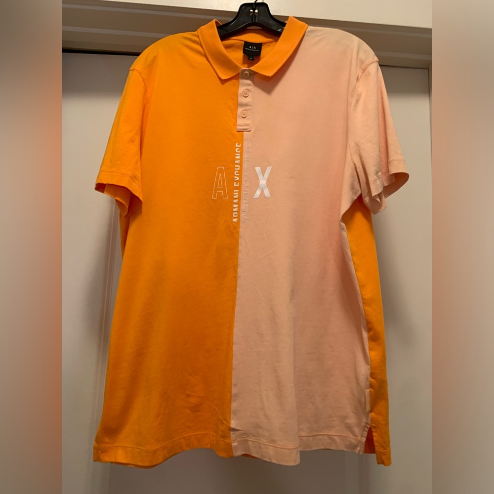 Armani Exchange , orange and white and XL